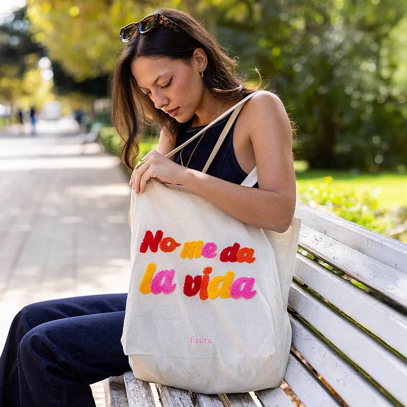 TOTE BAG NO ME LA VIDA. 