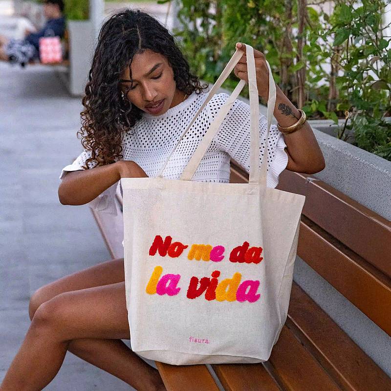 TOTE BAG NO ME LA VIDA. 