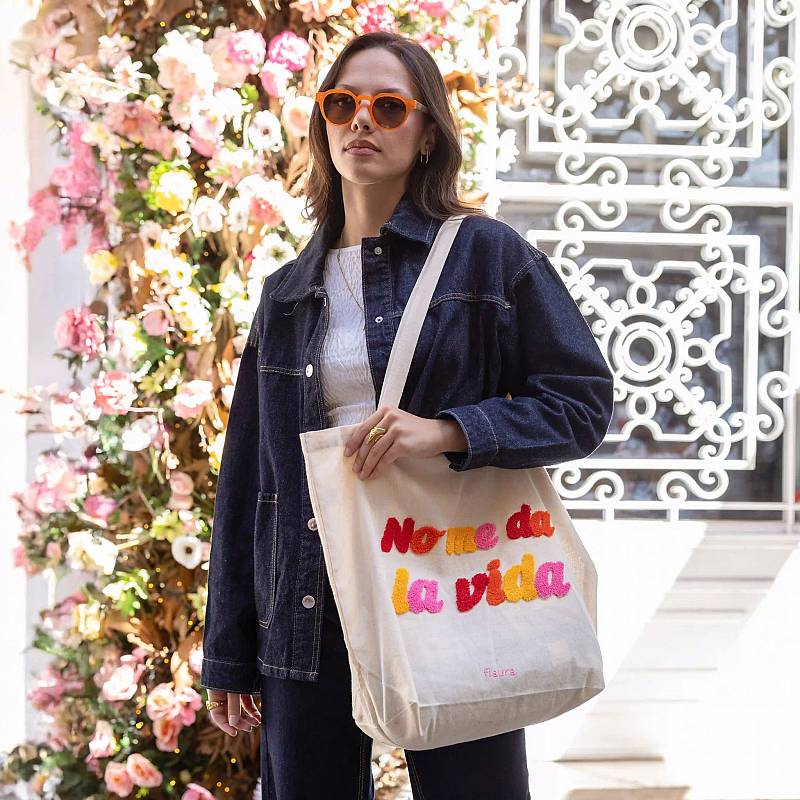 TOTE BAG NO ME LA VIDA. 