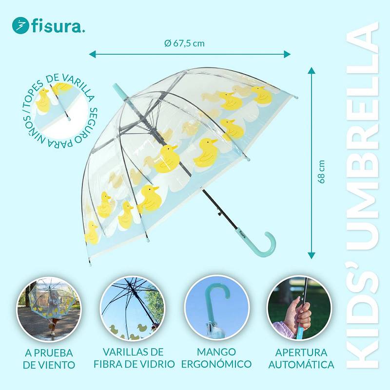 PARAGUAS INFANTIL PATOS.