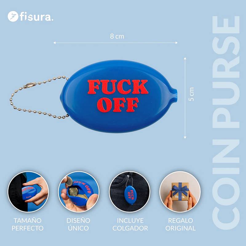 MONEDERO RETRO FUCK OFF.