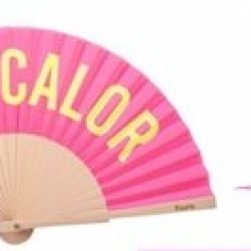 ABANICO QU CALOR ROSA