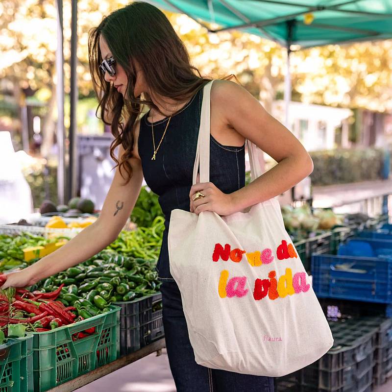TOTE BAG NO ME LA VIDA. 