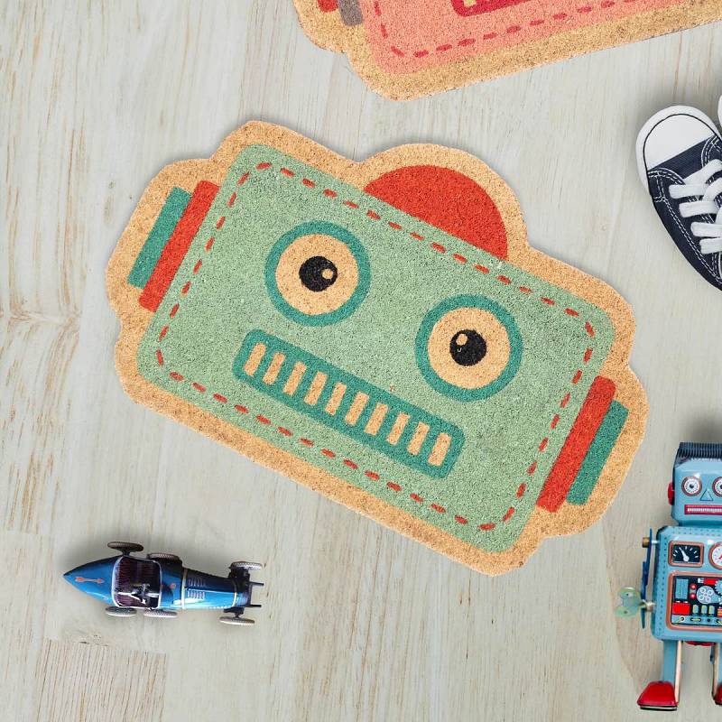 FELPUDO ROBOT AZUL.