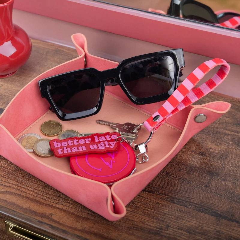 LLAVERO ESPEJO BETTER LATE THAN UGLY.