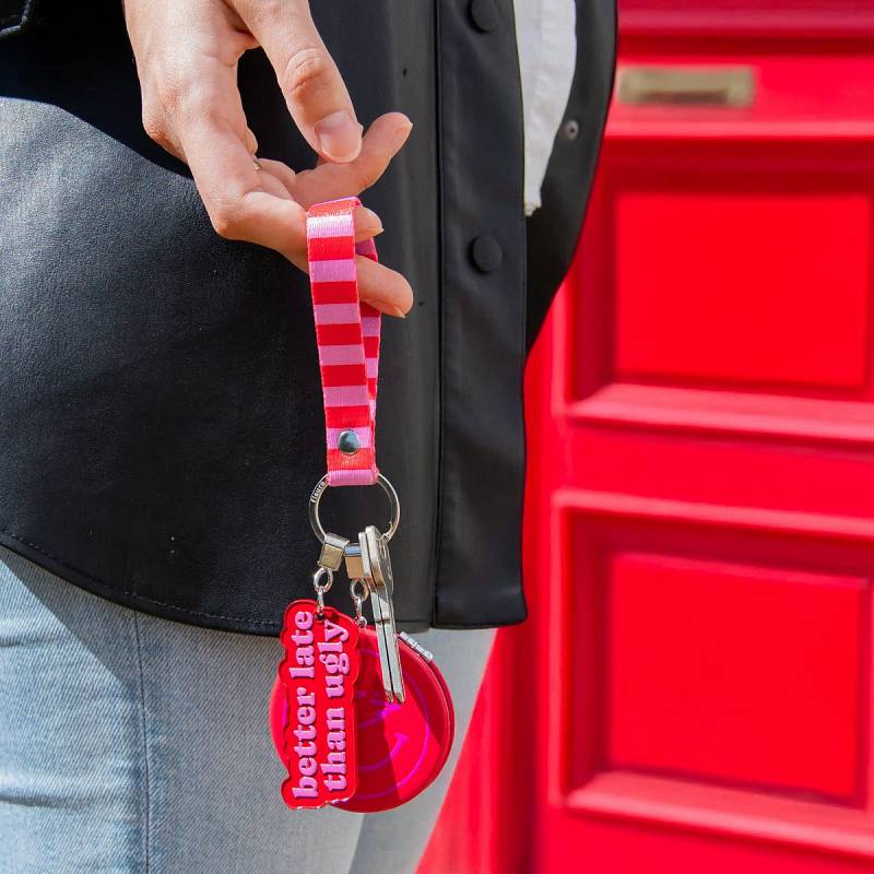 LLAVERO ESPEJO BETTER LATE THAN UGLY.