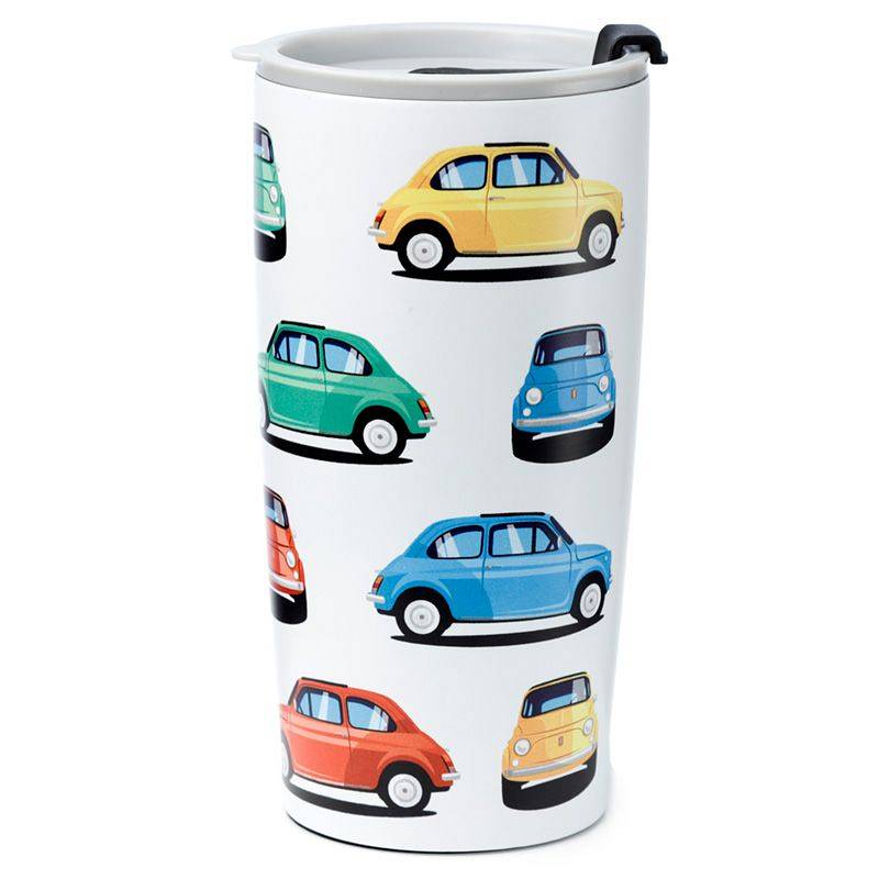 TAZA TRMICA FIAT 500 RETRO.