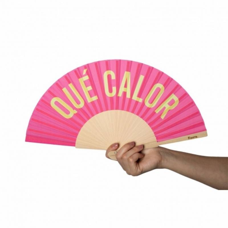 ABANICO QU CALOR ROSA