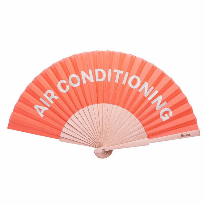 ABANICO AIR CONDITIONING NARANJA