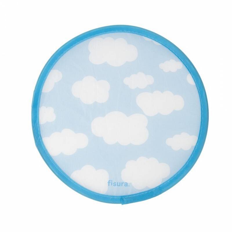 ABANICO PLEGABLE NUBES 