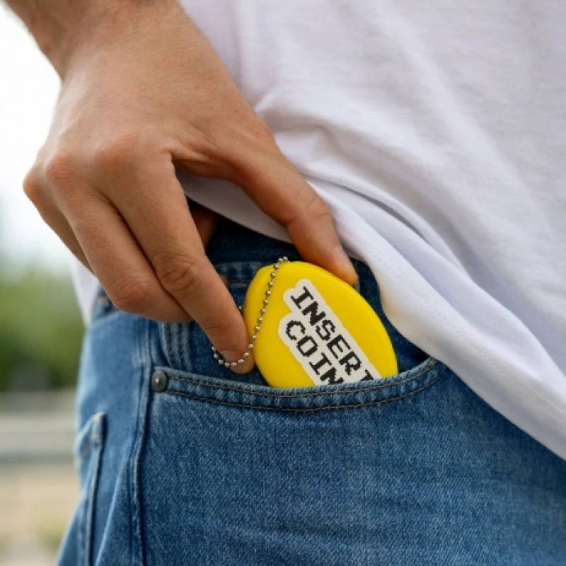 MONEDERO RETRO INSERT COIN