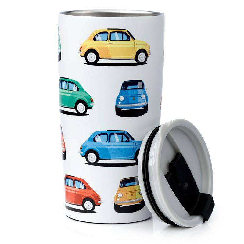 TAZA TRMICA FIAT 500 RETRO.