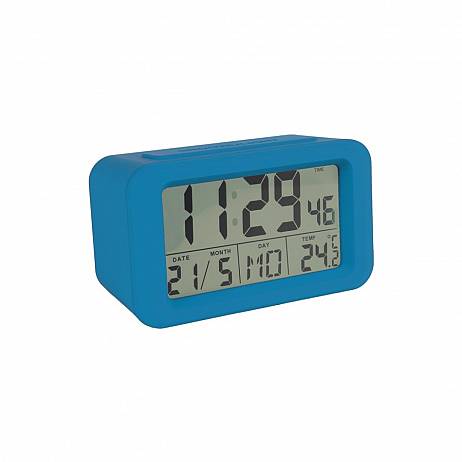 RELOJ DESPERTADOR DIGITAL AZUL